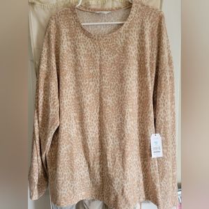TIME and TRU Blouse Brown and Beige XXXL 22